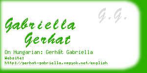 gabriella gerhat business card