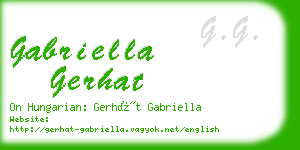 gabriella gerhat business card
